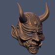 07.JPG Devil Mask-Hannya Mask-Samurai Mask-Satan mask for cosplay 3D print model