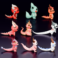 3.png Cute Dragon Character Pack | Chibi Fantasy Creatures | 3D Printable STL Models