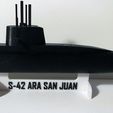 foto-perfil-01.jpg Submarine Thyssen TR-1700 - A.R.A. SANTA CRUZ and A.R.A. SAN JUAN to scale 1:350.