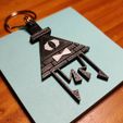 IMG_20230805_014703245.jpg Bill Cipher Keychain 2.0 - Gravity Falls (Dual Extrusion/2 color optional)