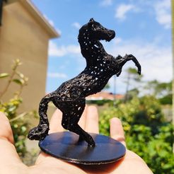 IMG_20200619_145529.jpg Free STL file Horse Voronoi・3D printing model to download