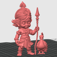 7.png Lord Kartikeya (Murugan) Chibi Style | 3D Printable STL File | Hindu God of War with Peacock | FDM & Resin Ready (Unsupported)