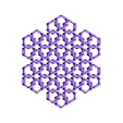 ho_tissue_snowflake.stl HoHoHo Tissue - A hexagonal chain mail V3