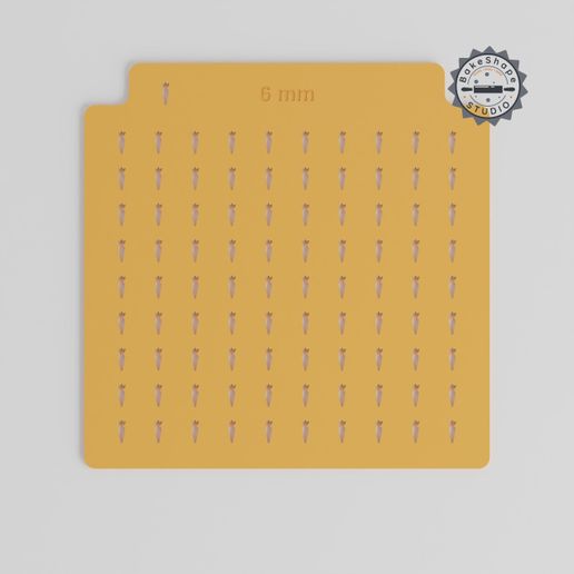 product_1338-02_overview.jpg Carrot Sprinkle Stencil, 5 Sizes, Compatible with Sprinkles & Edible Powder, Vegetable Design for Baking Decor