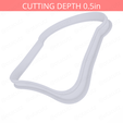 Bread_Slice~4.5in-cookiecutter-only2.png Bread Slice Cookie Cutter 4.5in / 11.4cm