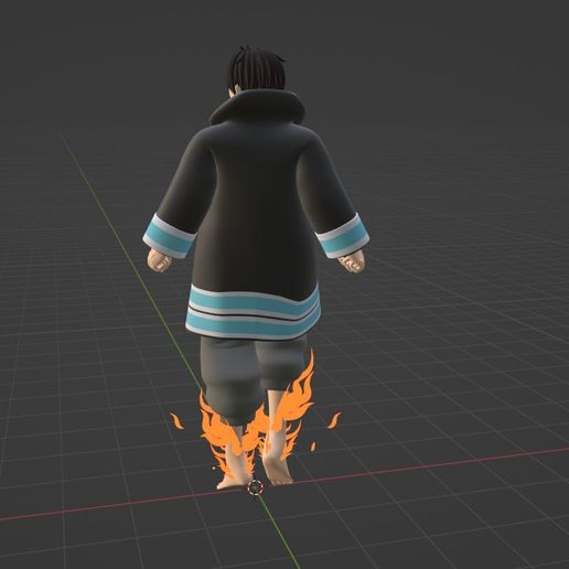 🔥 Shinra Kusakabe - Fire Force・ OBJ File for 3D printing・Cults