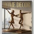 ddddddddddddd.jpg Minimalist Dancing Couple Figure | Abstract Love Sculpture (3D Print STL), La La Land, lalaland, La La Land movie,