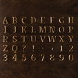 alphabet_prezentare_copper.png Elegant Chiseled Font Alphabet and Numbers (40 3d models)