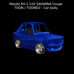New-Project-2021-09-18T155430.792.png Fichier STL Mazda RX-3 12A SAVANNA Coupe TOON / TOONED - Carrosserie de voiture・Idée pour impression 3D à télécharger
