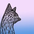 fox-11.jpg Fox Wire Art - Resin print