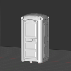 Dixi.png OBJ file Toilet house・3D printable model to download