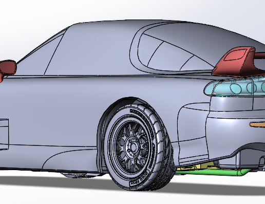 🚗 MZD RX7 Stock Bodykit 1:24 Scale・ STL File for 3D printing・Cults