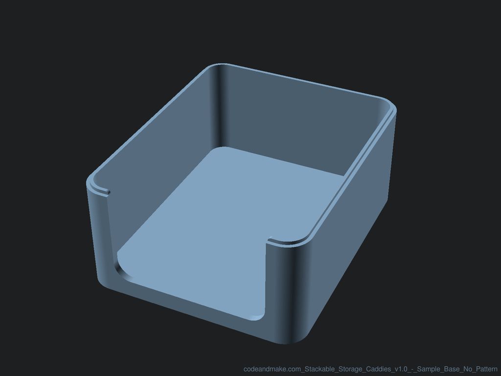 eRe Oo RSC MeL OAR RSC Oy Free STL file Stackable Storage Caddies・3D print model to download, Code_and_Make