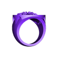 ringdecimated2.OBJ Medusa Versace Logo Ring 3D print model