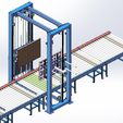 02.jpg Automatic Pallet Stacker with Roller Conveyor 3D CAD Model