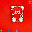 3.png Teddy Bear Cookie Cutter