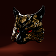 Fox-with-gold-ornament2.png Fuchsmaske (tragbar)