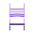 Santa Cruz Teak Club Chair.stl Miniature Furniture Chair, Santa Cruz Teak Club Chair 3d Model for 1:12 Dollhouse, Miniature Chair