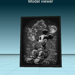 MICKEY.jpg STL file MICKEY MOUSE - SMOKES CANNABIS・3D printer design to download