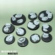 MINIATURES 3D file Wasteland base toppers set 2 - Supportfree base detailing kit.・3D printer model to download