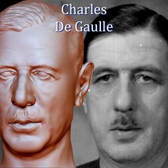 Cover.jpg Fichier STL Buste Charles De Gaulle Buste・Design pour impression 3D à télécharger