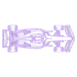 19.STL Desenho a traço de um carro de Fórmula 1 visto de cima