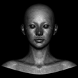 2.png 5 3D Head Face Eyes Female Character Women art portrait doll 3D Low-poly 3D model