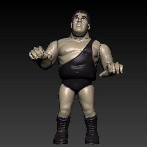 🤼 andre the giant hasbro vintage WWE ACTION FIGURE・ 3D File for