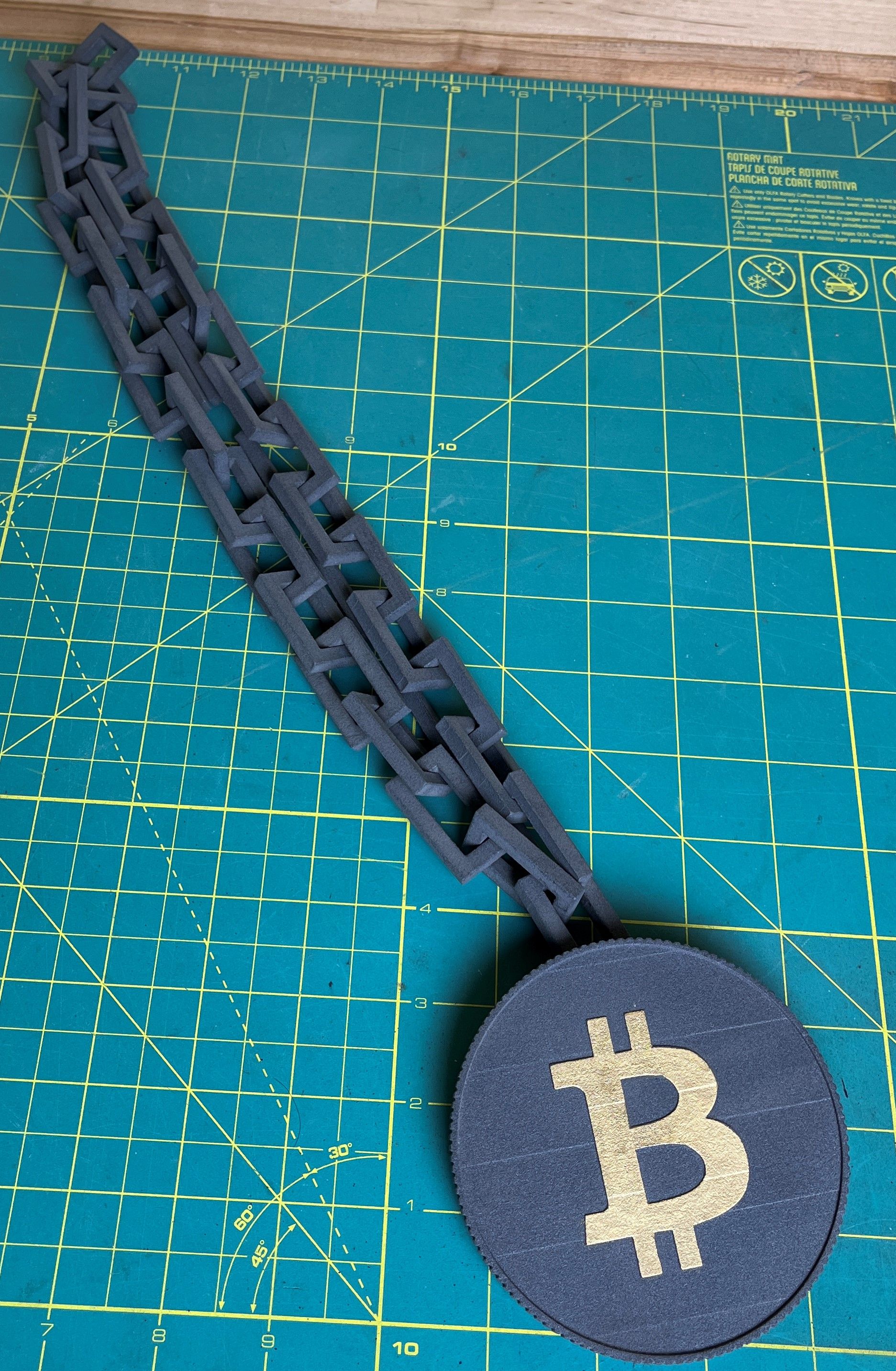 STL file Blockchain - Bitcoin Medallion Chain・3D printer model to ...
