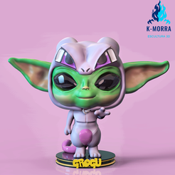 REDES2.png Télécharger le fichier STL Bébé Yoda Grogu Mewto Custom • Objet à imprimer en 3D, kmorra3D