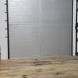 20220822_200808.jpg STL file Scale Roll up Diorama RC Garage door. 1/10・3D printing design to download