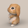 BN01.png Cute Rabbit Droopy Ears STL