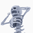 skeleton-4.png Halloween Mermaid Skeleton - Articulated - Print in place