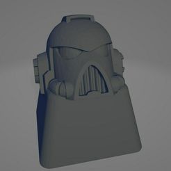 ApplicationFrameHost_f8yEsI3gEv.jpg STL file War-Hammer Space Marine Keycap・3D print design to download