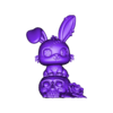 rabittszombie.stl Zombie Bunny STL Skully Snuggle  3d