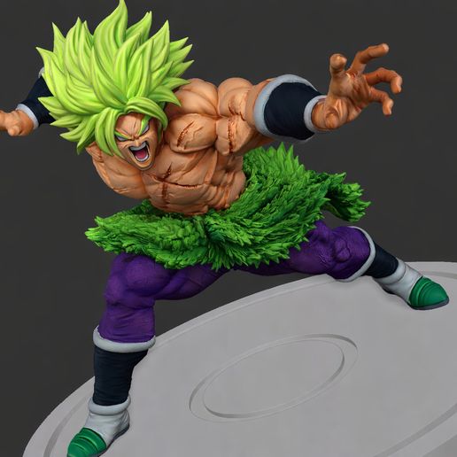 Broly Full Power Super Saiyan (Ichiban Version - Movie Inspired) - 3D Printable STL Statue