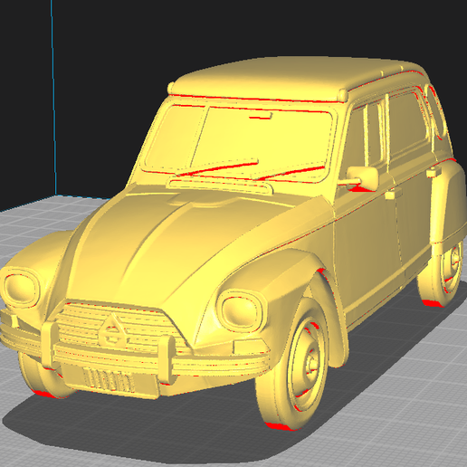 Citroën Dyane 6 - 3D Decorative Model