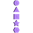 FIVES.stl Math Facts - Numbers, Shapes, Colors