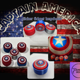 CAPTAIN-AMERICA.png Captain America Clicker Fidget and Keychain