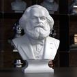 202Karl-Marx_frame09_3saten.png 卡尔-马克思 - 半身雕像 3D 打印模型 STL 文件，可打印半身雕像