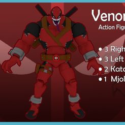 main.jpg STL file Venompool 1:12 ACTION FIGURE.・3D printer model to download