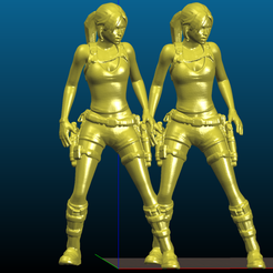 Screenshot_2020-07-17_21-13-55.png Free STL file Lara Croft - Remix - smoothed and hollowed for 6 inch and 3.75 inch scales・3D printing idea to download, Tse