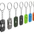 Keychain_Data_Chip_1.10.jpg Pacote de chaveiros Halo - 13 modelos para impressão - STL - Uso comercial