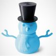 blue_23OY1HQXYI.jpg Archivo STL gratuito Construir un muñeco de nieve・Idea de impresión 3D para descargar