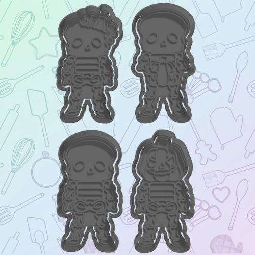 Skeleton Cookie Cutter Set