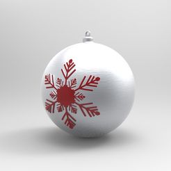 untitled.376.jpg Download STL file Christmas ball • 3D printable template, Midnight_Workz
