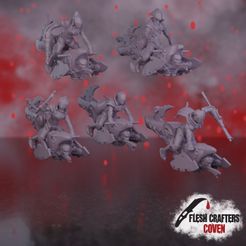 Chiroptera-Group.jpg 3D file Nosferii - Chiroptera (Jet bike)・3D print model to download