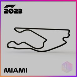 CIRCUITO_MIAMI-F.jpg STL file MIAMI INTERNATIONAL AUTODROMO / F1 2023 TRACK COLLECTION・3D printer design to download