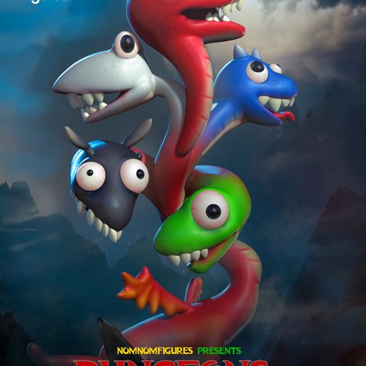 🗿 Chibi Derpy Tiamat・Archivo 3D para Impresión 3D・Cults