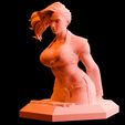 5a.jpg Street Fighter Laura Matsuda 3D Print Statue STL Files (Download files) figure digital pattern printing figurine Art